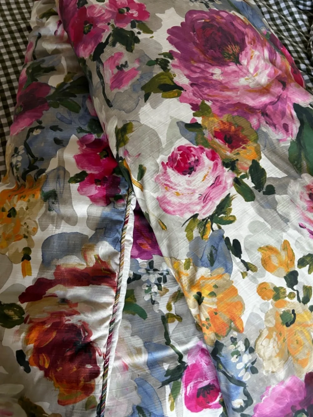 Eastern Accents Luxury Tresco Collection Full Comforter Floral 100% Cotton